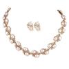 Latest Stylish Design Fancy Pearl Bracelet Earrings Necklace Jewellery Set for Women (15214s)
