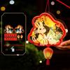 Cute Bunny Lantern Cartoon Handheld Rabbit Flower Lantern Mid Autumn Lantern  Holiday Decoration