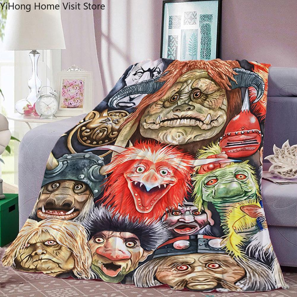 Labyrinth-Movie Retro Fleece Flannel Blanket,Home Bed Sofa Lunch Break Blankets Children Student Blankets Nap Cover Kids Gifts
