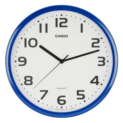 Wanduhr Wanduhr Blau Blau Analog Standard Schritt Sekundenzeiger Einfach IQ-24-2JF