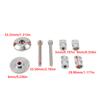 2Pcs Motorcycle Handlebar Grips End Cap Anti-Collision Plug Motorbike Stainless Steel Accessories For Honda Yamaha