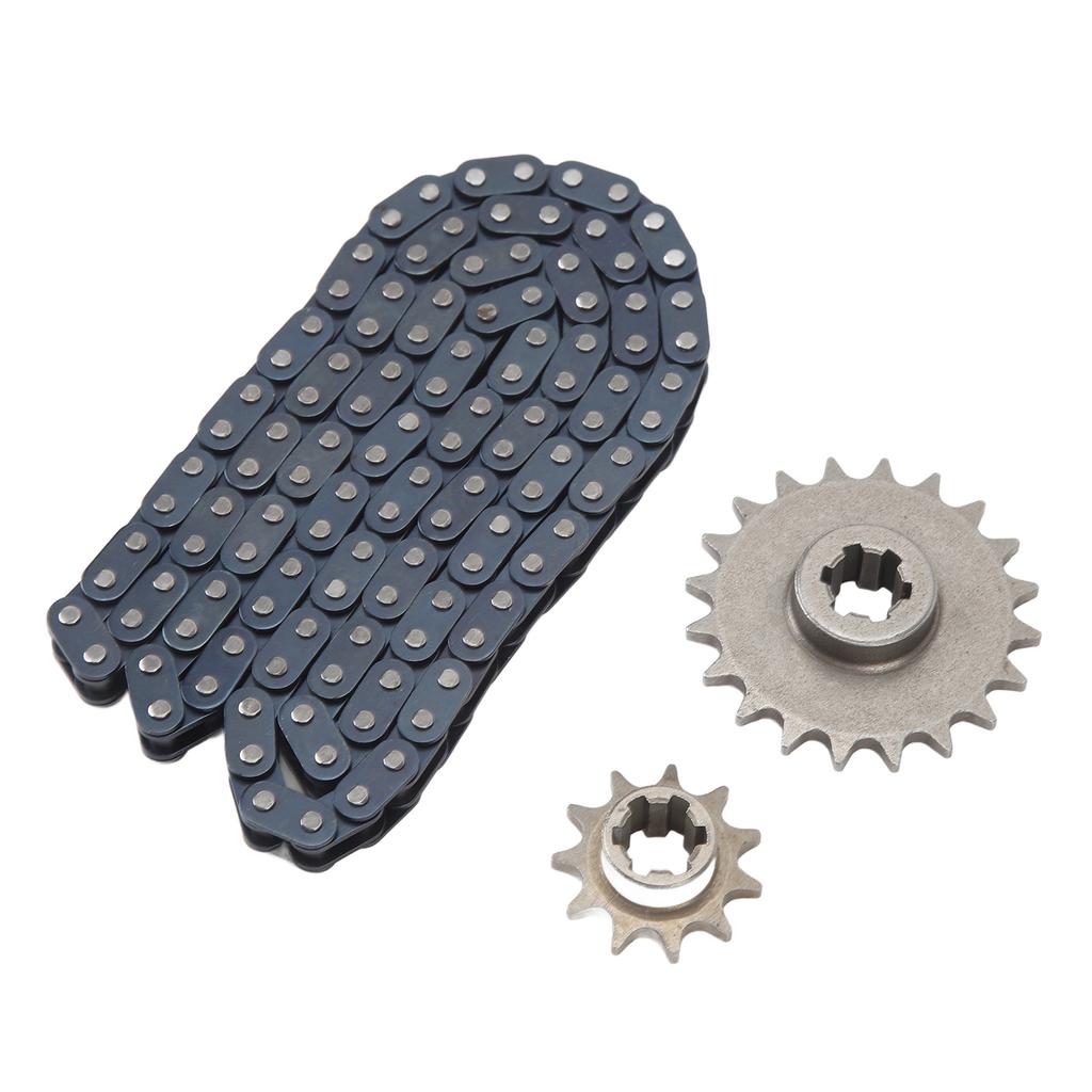 Metal Steel T8F 20T 11T Sprocket 116 Links T8F Drive Chain Kit for Karting Mini Motorcycle Off Road Vehicles