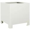 VidaXL Planter White 30x30x30 Cm Steel, Planter, Patio Planter, Flower Box, Outdoor Planter, Box To 851187