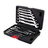 12pcs Fixed Spanners Ratchet Wrench Hand Tool Set Kit 819mm