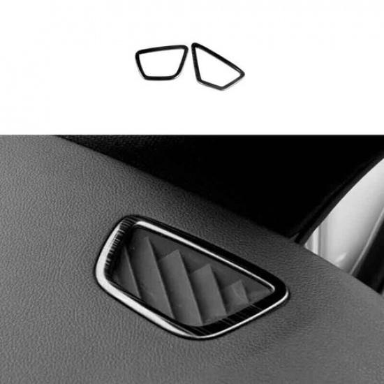 Car Console 18-22 Cover Trim L&R Air Outlet Vent For BMW 5 Series Black Titanium