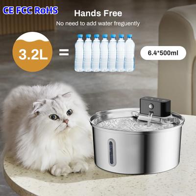 CE Pouring Cat Water Dispenser 3.2L Flowing Water Charging Automatic Water Feeder Pet Dog Water Dispenser Pet Water Dispenser