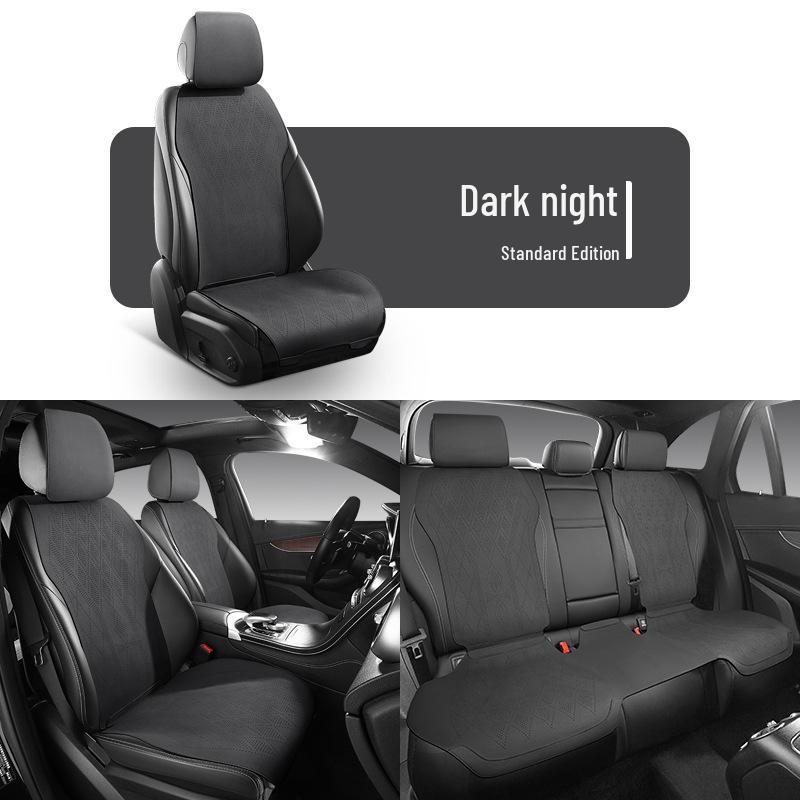 Universal Suede Car Seat Cushion for Four Seasons - Fit for Corolla, Bora, Lavida (Five-Seat, Half-Wrap Style)