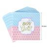 49Pcs Boy Or Girl Gender Reveal Disposable Tableware Set Paper Plate Cup Napkin Banner Baby Gender Reveal Party Decor Supplies