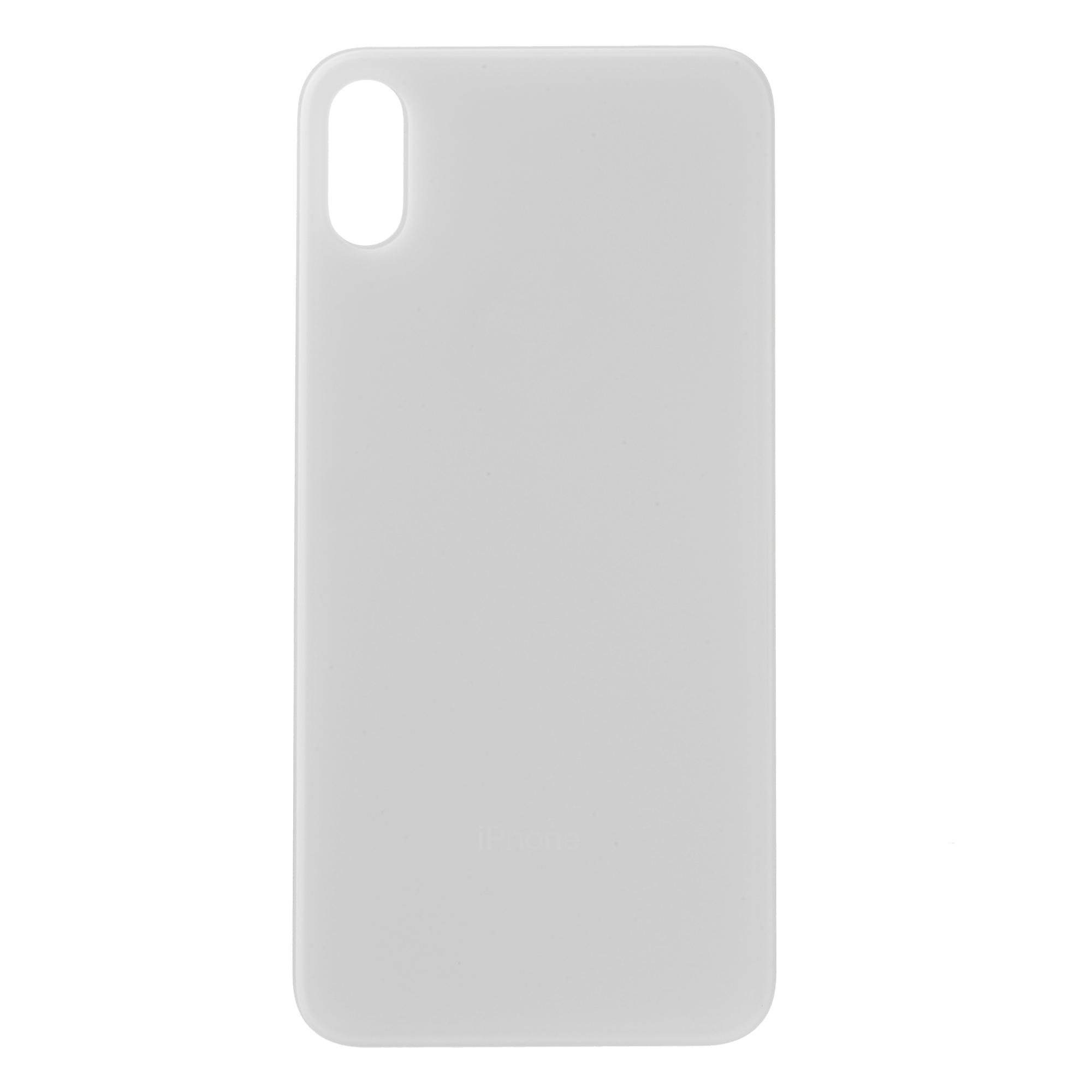

Quality Back Battery Housing Cover Replacement (without Logo) for iPhone X (Big Hole) White