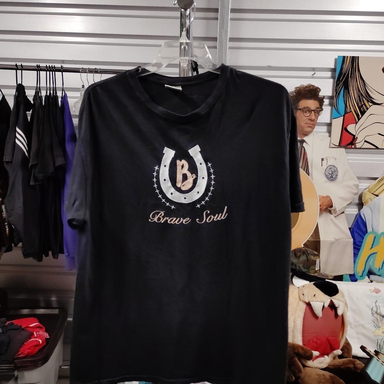 Brave Soul Horse Equestrian Size Xl Country Western Embroidered A294ed Unisex T-Shirt XXL