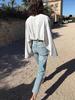 Nordic Niche TOT Original Classic Mid-High Waist Straight-Leg Twisted Seam Washed Jeans