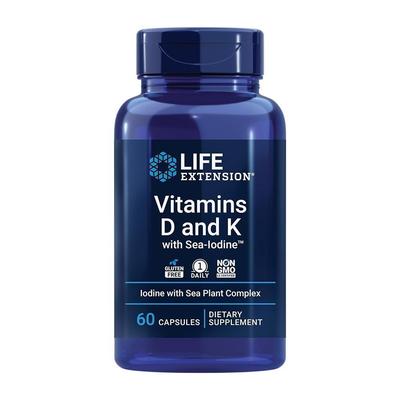 Vitamins D and K with Sea-Iodine, 60 Capsules