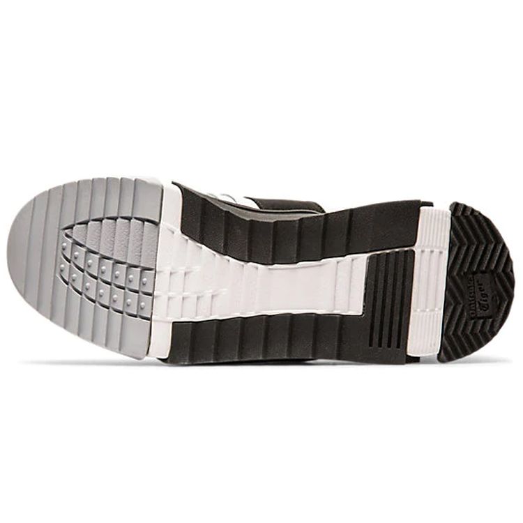 ONITSUKA TIGER D-Trainer Round Toe Lace-Up Shock Absorbing Slip-Resistant Durable Low-Top Casual Shoes Unisex Sneaker Black White Gray 1183A581-020