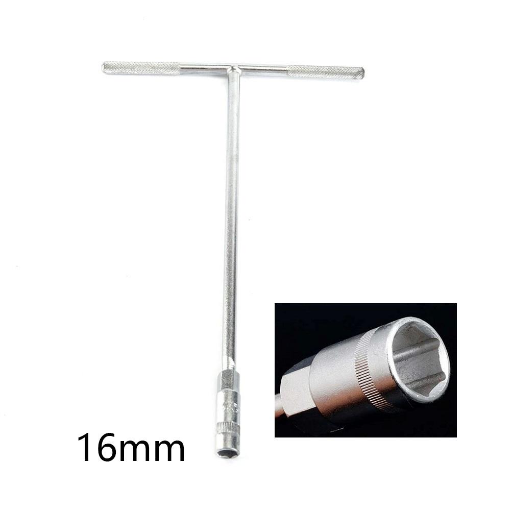 1 Stück T-Griff-Steckschlüsselschlüssel 8 Größen 6-19 mm Metrisch T-Griff-Schlüssel Sechskant Multifunktional Manuell Abnehmbar Reparatur Handwerkzeug