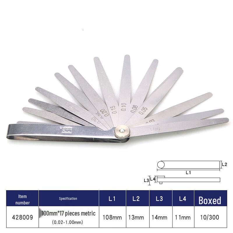 Great Wall 17-Blade Metric Feeler Gauge Set