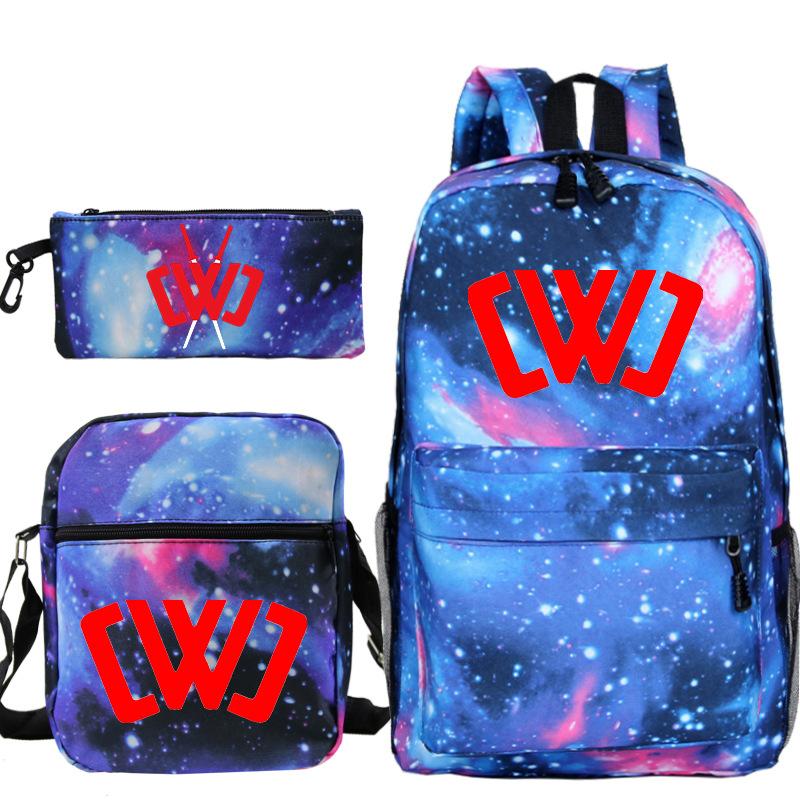 Popular game merchandise printed backpack popular student bag three-piece set