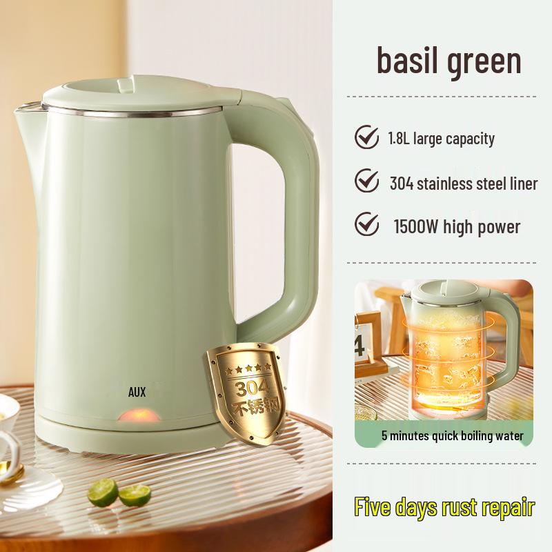 AUX Electric Kettle: Automatic, Constant Temperature, Insulated, Portable, Small for Dormitory Use.