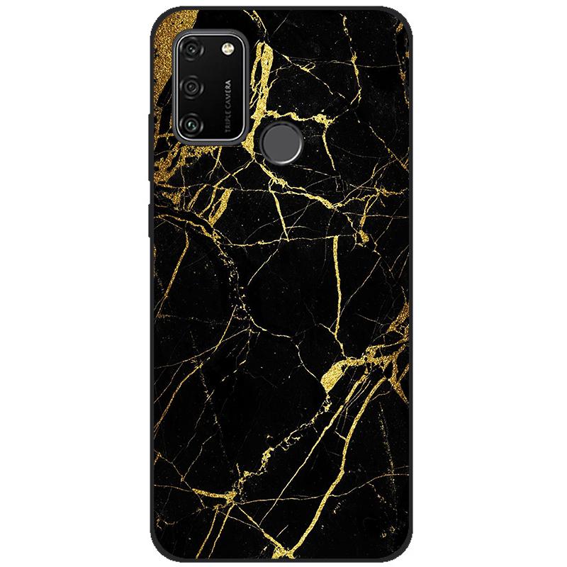 For HONOR 9A Case 6.3" Soft Silicon Tpu Phone covers On Huawei Honor 9A 9 A MOA-LX9N Back Bag Funda Shell black tpu case