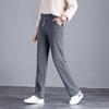 Women's Mid Rise Drawstring Straight Leg Sweatpants Loose Fleece Lined Winter Casual Trousers