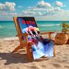 Personalized customized proof beach towel with Mighty Morphin Power Rangers pattern - soft, absorbent,quick-drying,perfect swimming,camping&bathing
