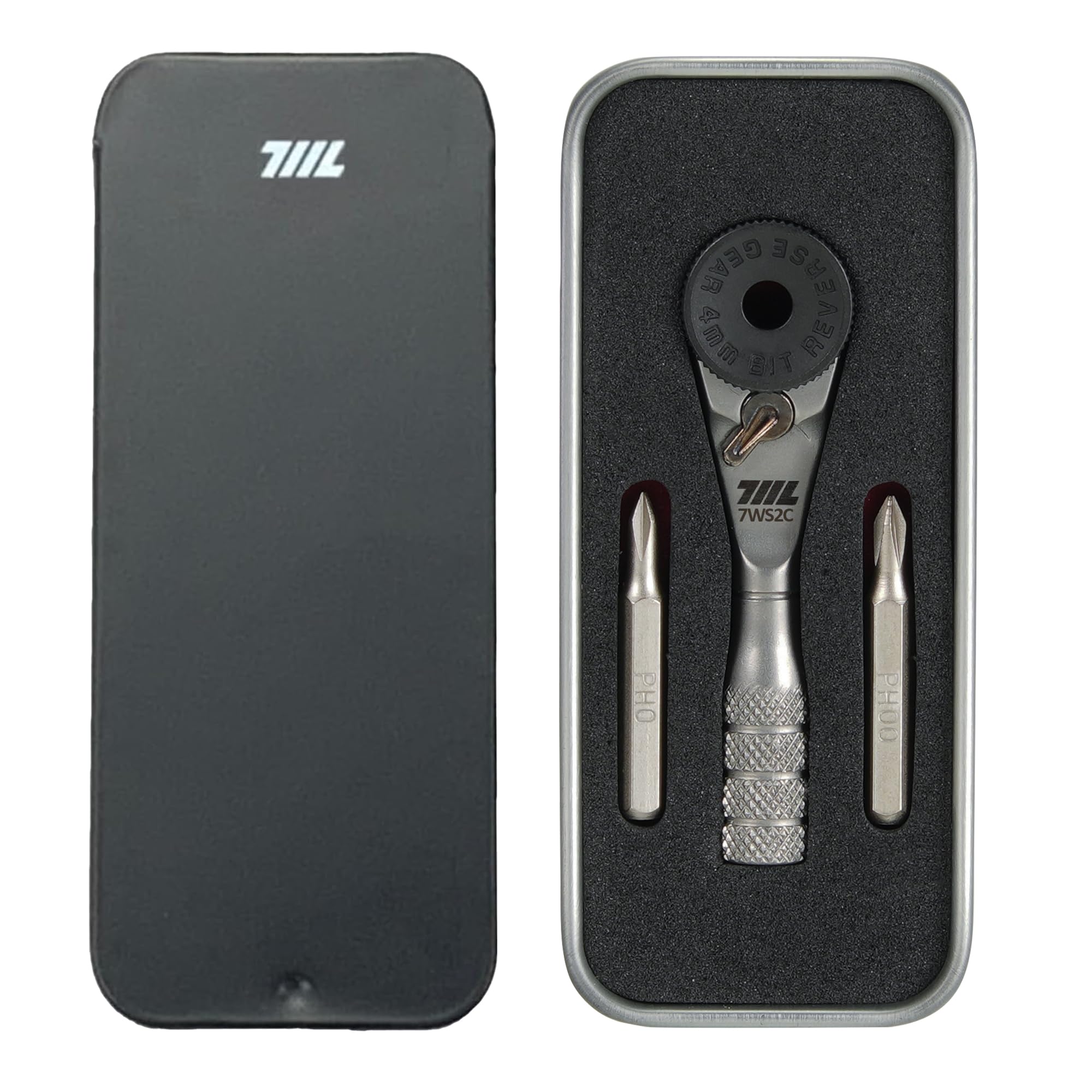 

711L Micro Ratchet Wrench with Knurled Grip 4mm Precision Ratchet Screwdriver for and Device Repair Mini Ratchet Tool - Electronics, Watches,