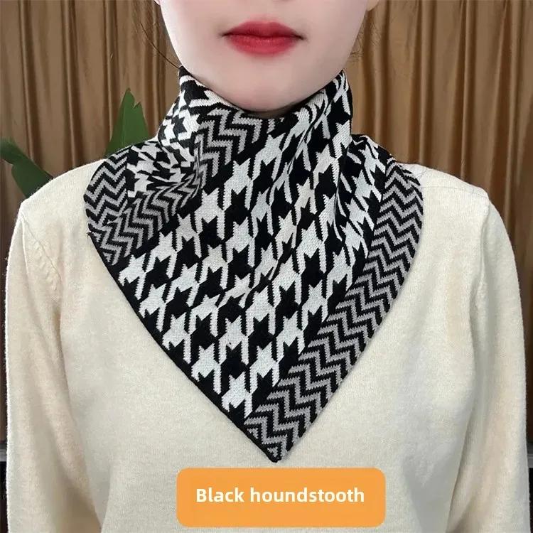 Fashionable Autumn Winter Neck Warmer New Style Korean Version Versatile Warm Elegant Triangle Scarf Neck Protection for Neck
