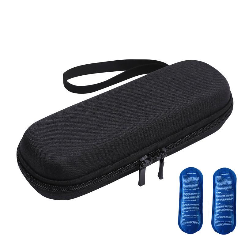 Insulin Cooler Travel Case with Thermometer Display Waterproof Medicine Organizer Bag Insulin Cooling Bag for Diabetics
