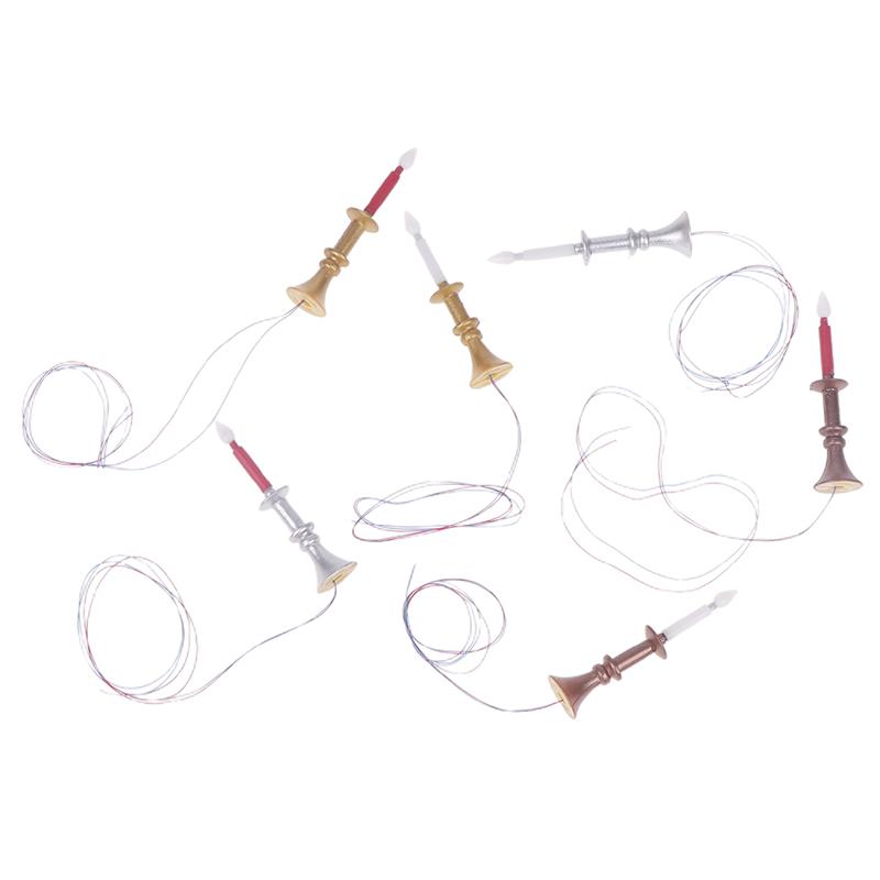 Miniature Dollhouse Candle Light Desk Lamp Mini Led Candle Lighting Home Decoration Doll Furniture Toy Can Be Bright