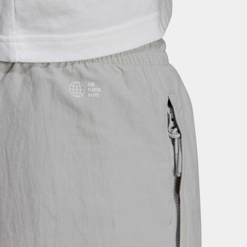 Adidas Knitted Sweatpants Men's Light Gray Moderate Cuffed Pants HC7113