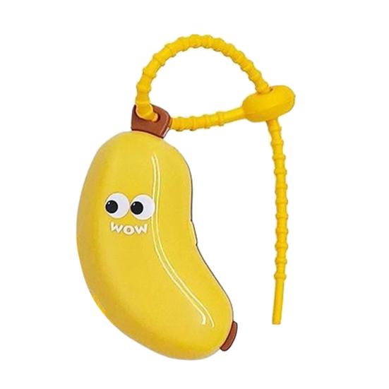 1/2Pcs Banana Toothbrush Cover with Toothpaste Dispenser Dust-Proof Compact Design Portable