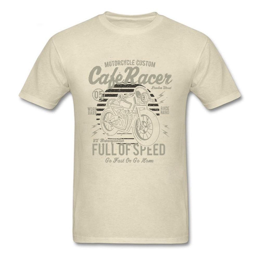 Cafe Racer Voller Geschwindigkeit Vintage Motorrad T-Shirt Retro Motorrad Rennfahrer Auto Spiel Neue T-Shirts Fahrer Biker Cooles T-Shirt Übergröße