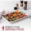 VeZee Disposable Large Aluminum Broiler Pans Compatible with Baking & BBQ - Easy Cleanup, 60 Count