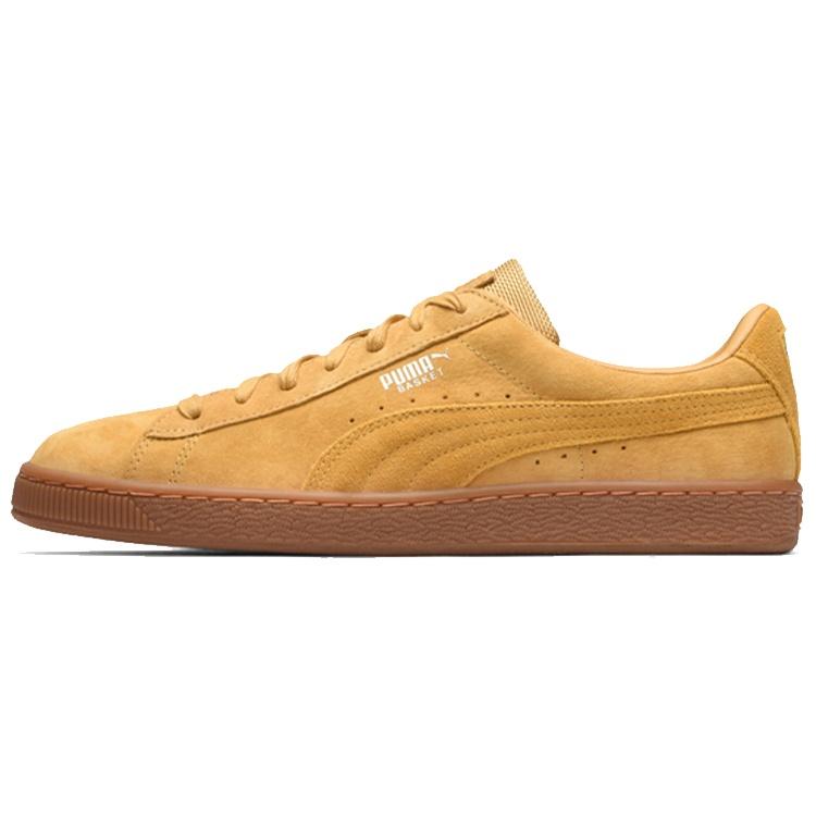 PUMA Basket Classic Weatherproof  Orangeyellow Brown  Men s 363829-05 EU 45
