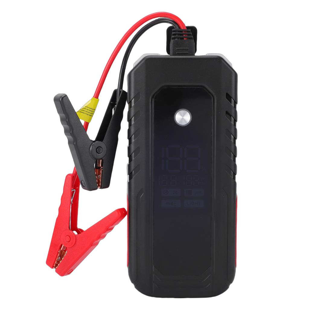 15V Car Battery Jump Starter 3000A 30000mAh LED Display Portable Emergency Battery Booster with Flashlight USB Output