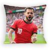 BBernardo SSilva  MidCourt Pillow Case Antidustmite Pillowcase Invisible Zipper Silky Short Plush Sofa Cushion Cover