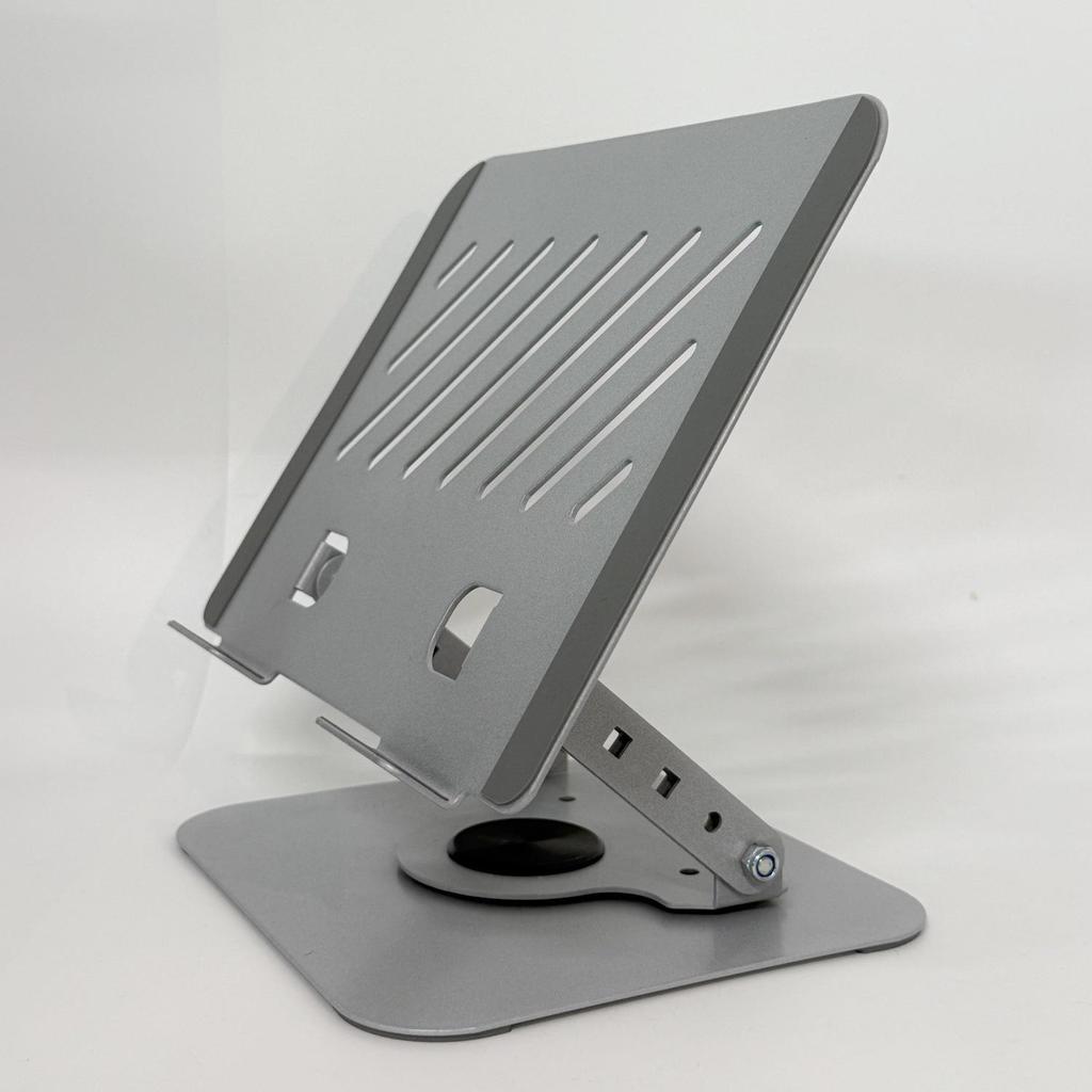 Adjustable 360° Rotating Laptop Stand with Cooling Base