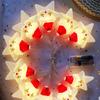 New 1.5M 10LED Christmas LED String Warm Light Santa Claus Snowman LEDLights String Colorful DIY Garland Lights Christma