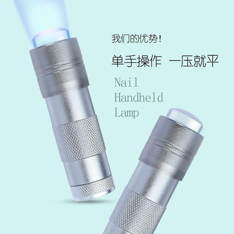 Silicone Handheld Lamp Manicure Handheld Lamp Embossed Sticker Sequin Sticker Portable Mini One-handed Phototherapy Lamp