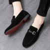 Spring men's matte leather small leather shoes foreign trade large size casual shoes single shoes lazy shoes outdoor trendy shoes men's shoes