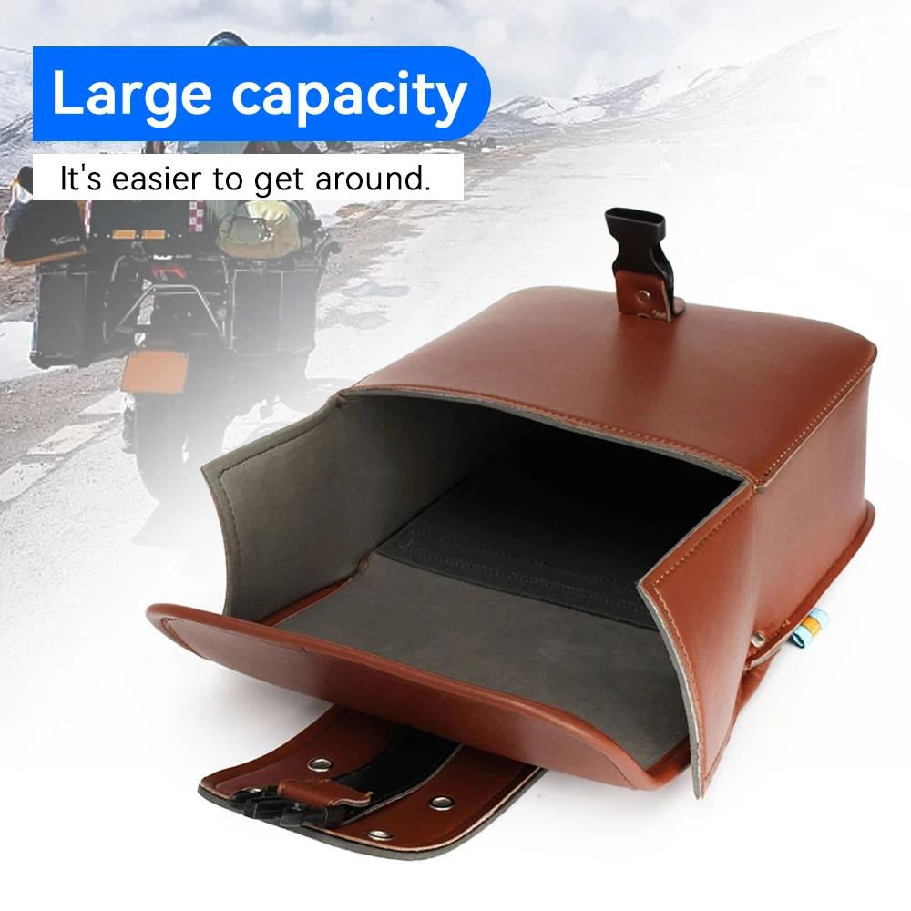 Left & Right Motorcycle Saddle Bags Side Tool Bag Universal For Honda/Yamaha/Suzuki Waterproof Storage Bag