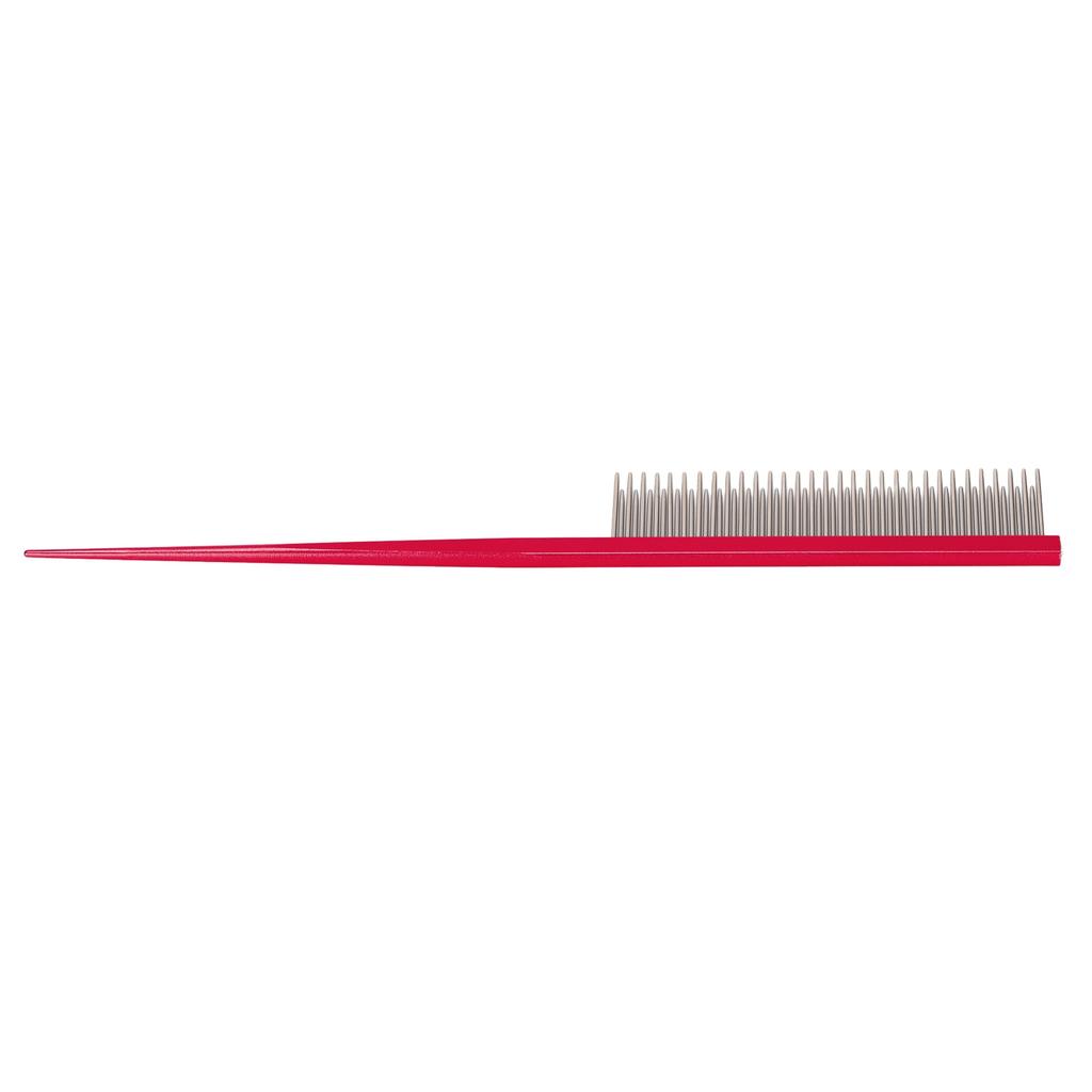Pet Comb Ergonomic Dog Grooming Comb Removes Tangles and Knots with 2 Different DensitiesRed