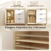 Buffet Sideboard Storage Cabinet Kitchen Cupboard With 2 Doors 3 Drawers And Adjustable Shelf 80x35x77cm White