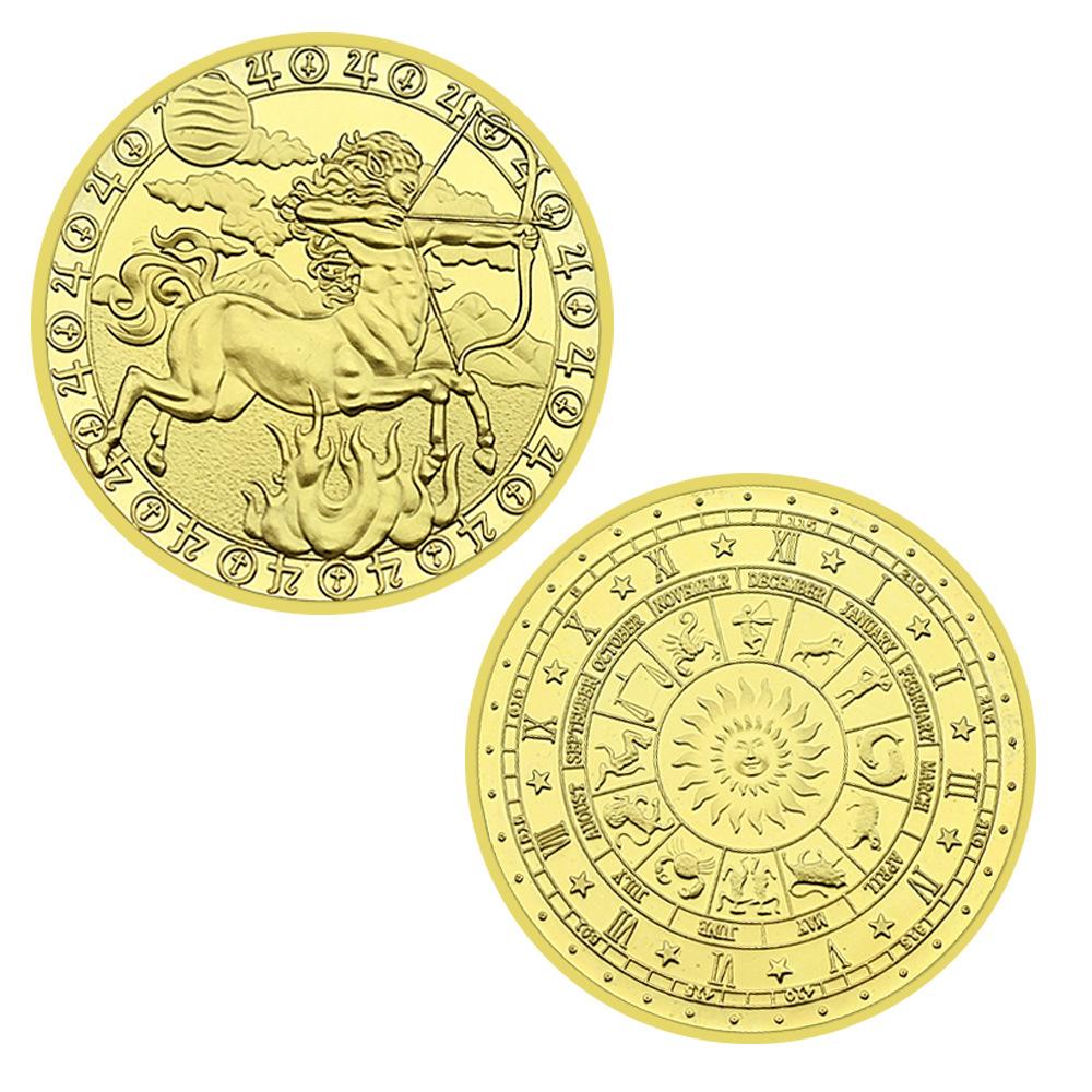 Gold Zodiac Coins, Collectible Gifts, Collectible Commemorative Coins, Commemorative Medals, Medals and Badges