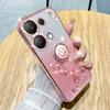 KADEM For Xiaomi Redmi Note 13 Pro 4G/Poco M6 Pro 4G Phone Case Rhinestone Decor Ring Kickstand TPU Cover