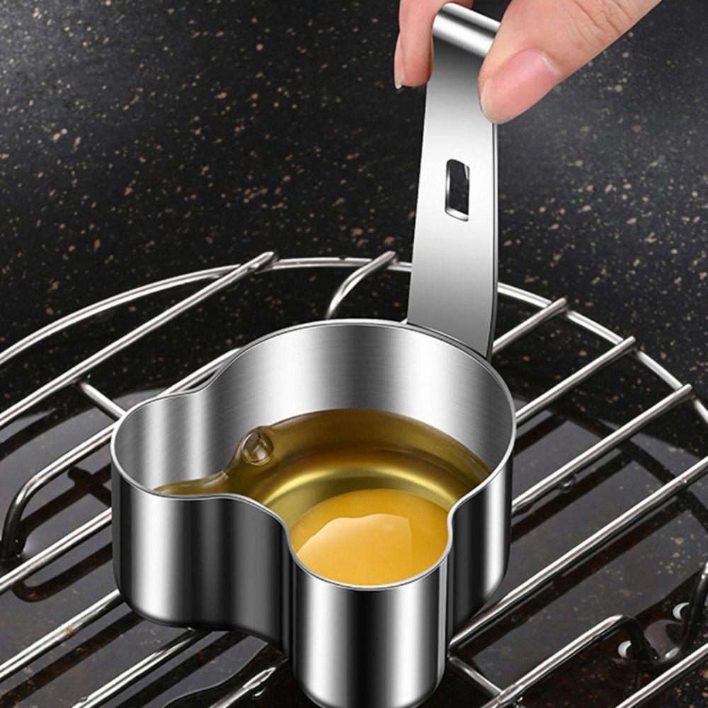 2pcs Stainless Steel Egg Poacher with Hook Poached Egg Mold Kitchen Gadgets Boiled Egg Mold  Hotpot