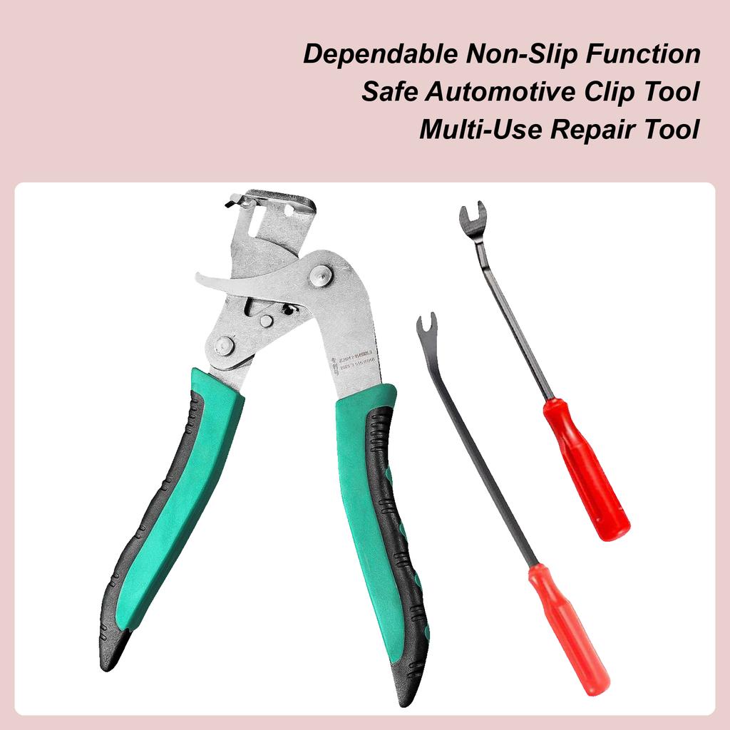 Car Clip Pliers Automotive Clip Removal Pliers Tool Anti-Slip Remover With 6Inch 8Inch Pry Puller For Auto Parts Garage Repair