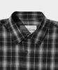LEMAIN SECOND Check Oversized Short Sleeve Shirt [Black]