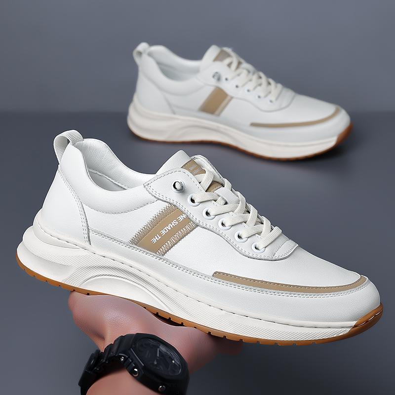 

Модные мужские туфли из натуральной кожи Повседневная обувь Классика Слипоны для работы Бизнес Офис Вождение Мягкие кроссовки Универсальная обувь для мужчин 10 белый