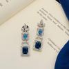Silver Plated Diamond Round Necklace Set Diamond Necklace Set for Women