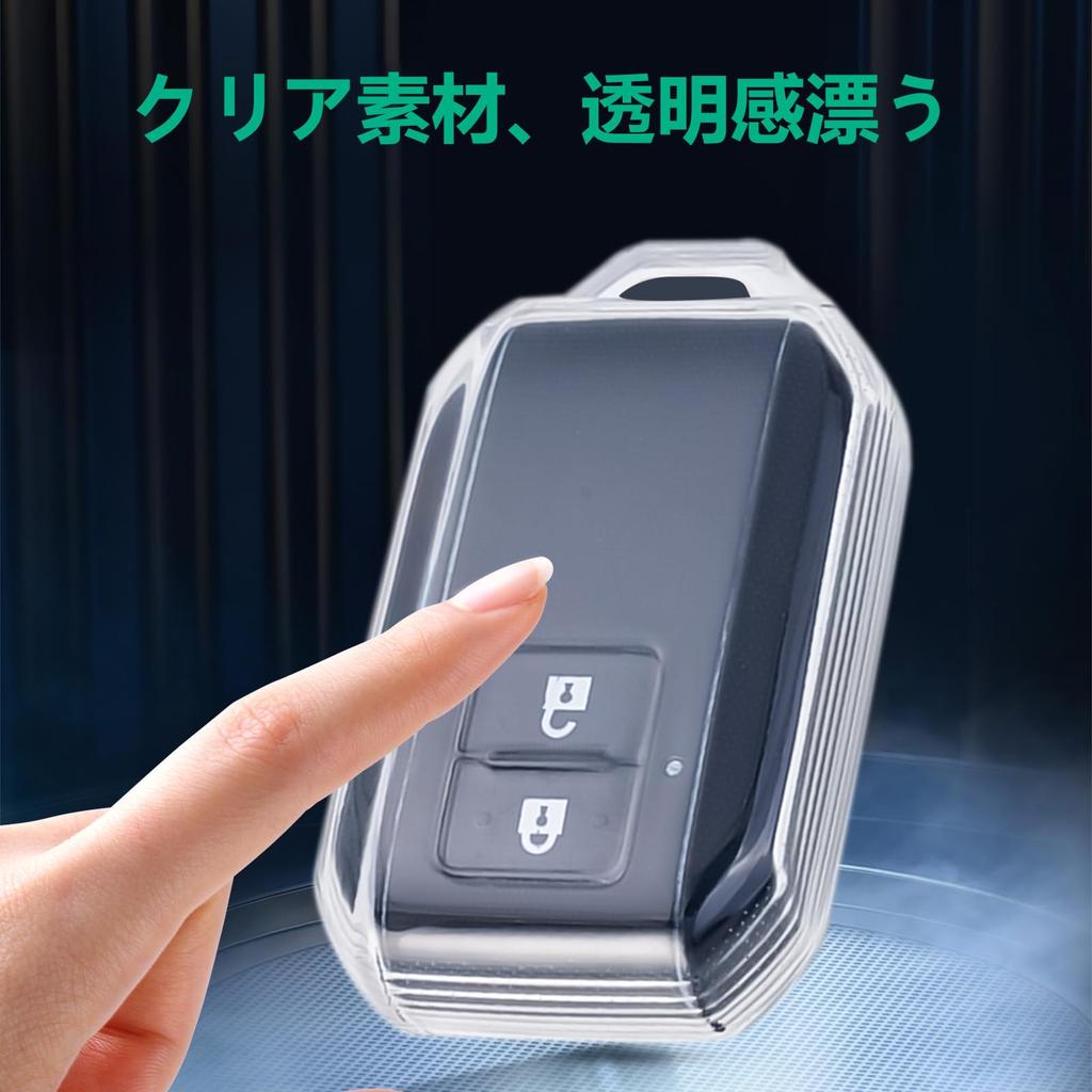 [Unhoke] New Spacia Custom Key Case, Clear, Flare Wagon, Key Cover, Transparent, Solio Solio